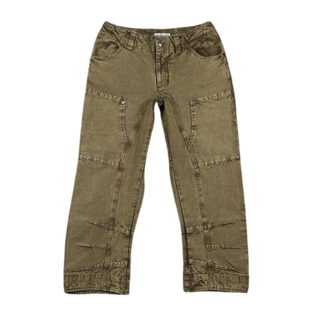 We The Free by Free People Womens' 4 Brown Supersonic Slim Cropped Pants